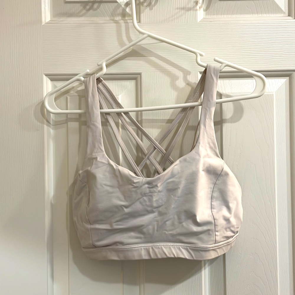 White sports bra